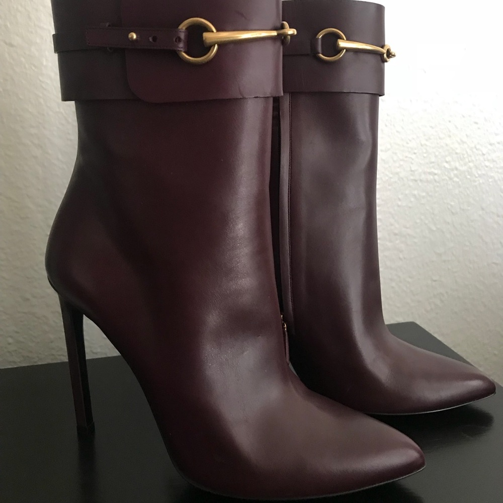 Gucci Lifford Classic Burgundy boots. Size:41